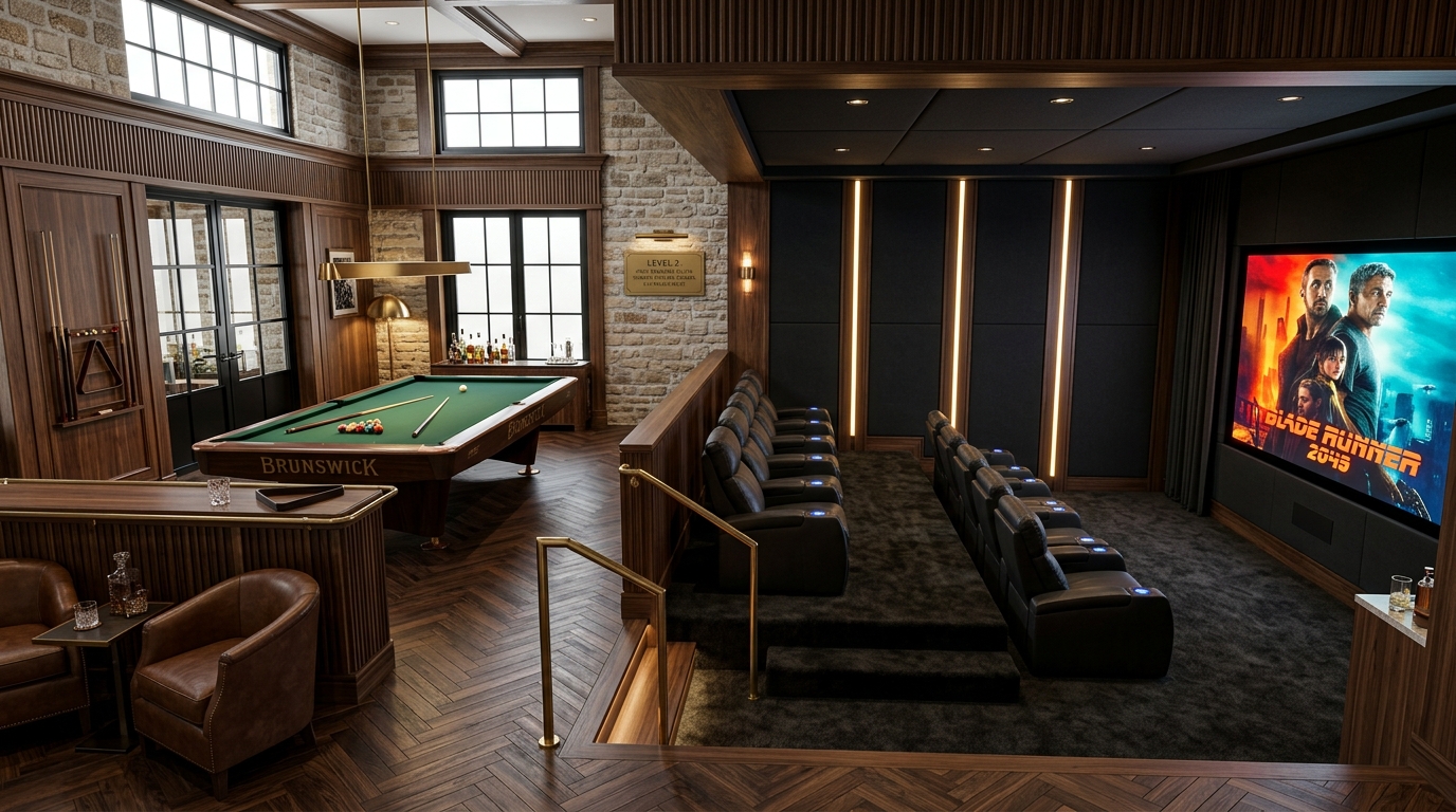 Level 2 Billiards and Private Cinema