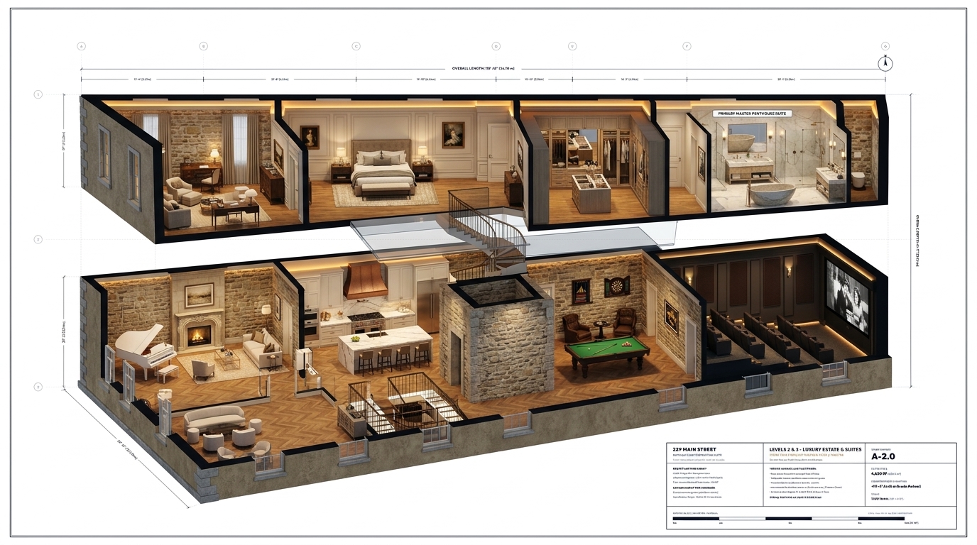 3D Dollhouse Cutaway